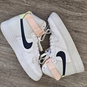 BB5 Nike Air Force 1 High Midnight Navy Women's 334031-117 Womens US 8.5YS